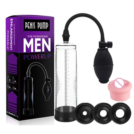 Effective Penis Pump Enlargement Vacuum Dick Extender Men Sex Toy Increase Length Enlarger Male Train Erotic Adult Sexy Product - FETLIFESHOP