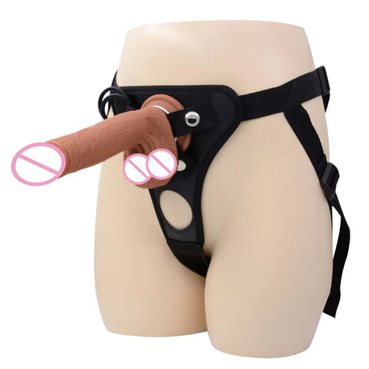 Men's Strap-on Realistic Penis Dildo Pants Anal Sex Toys for Women Men Women Gay Dildos Strapon Harness Belt Adult Games Lesbian - FETLIFESHOP